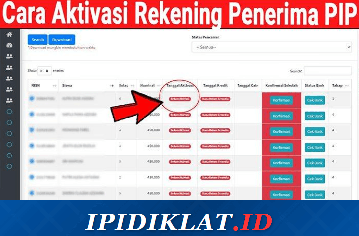 Cara Aktivasi Rekening PIP