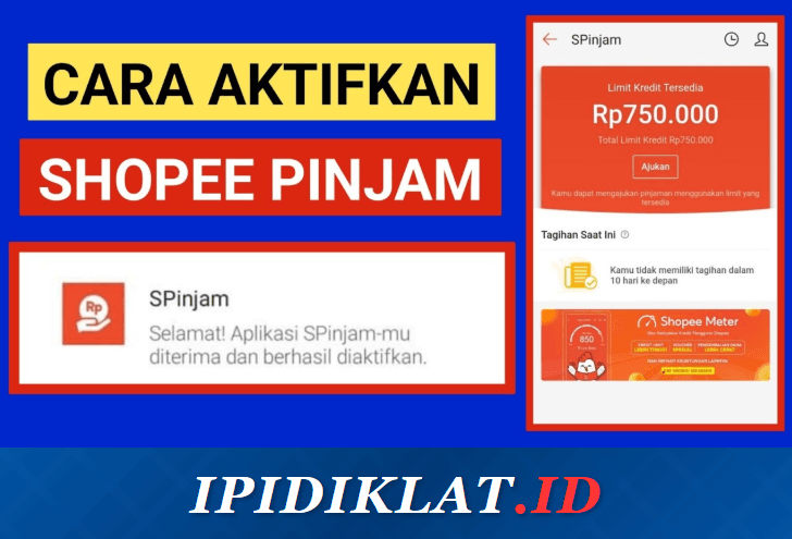 cara aktifkan shopee pinjam