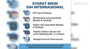 Syarat bikin SIM Internasional