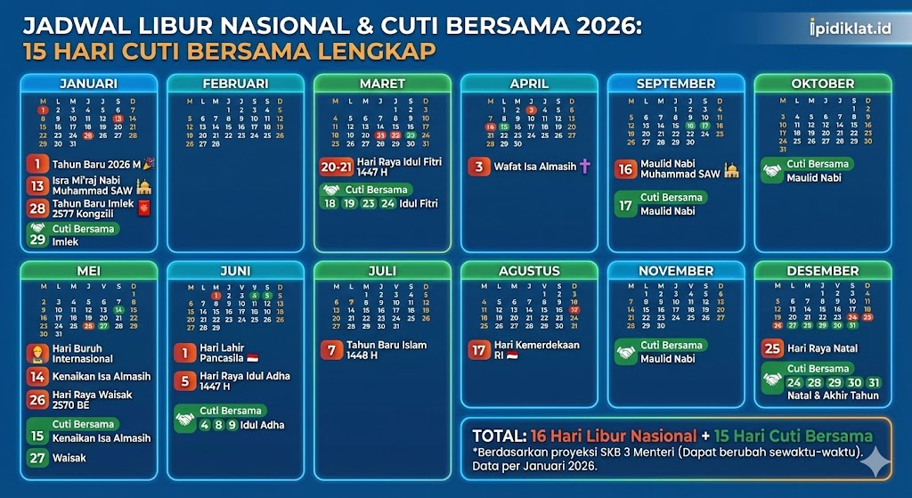 Jadwal libur nasional