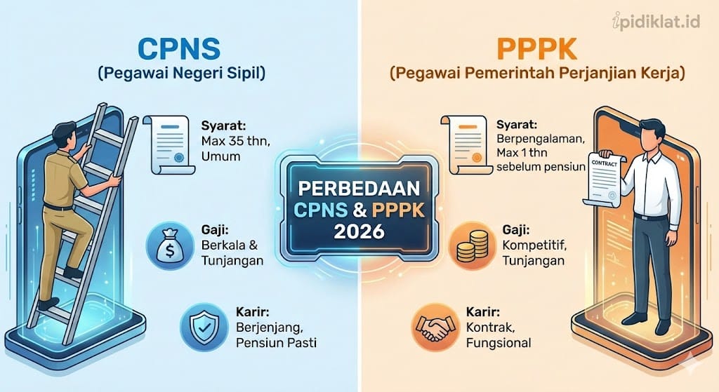 perbedaan cpns dan pppk