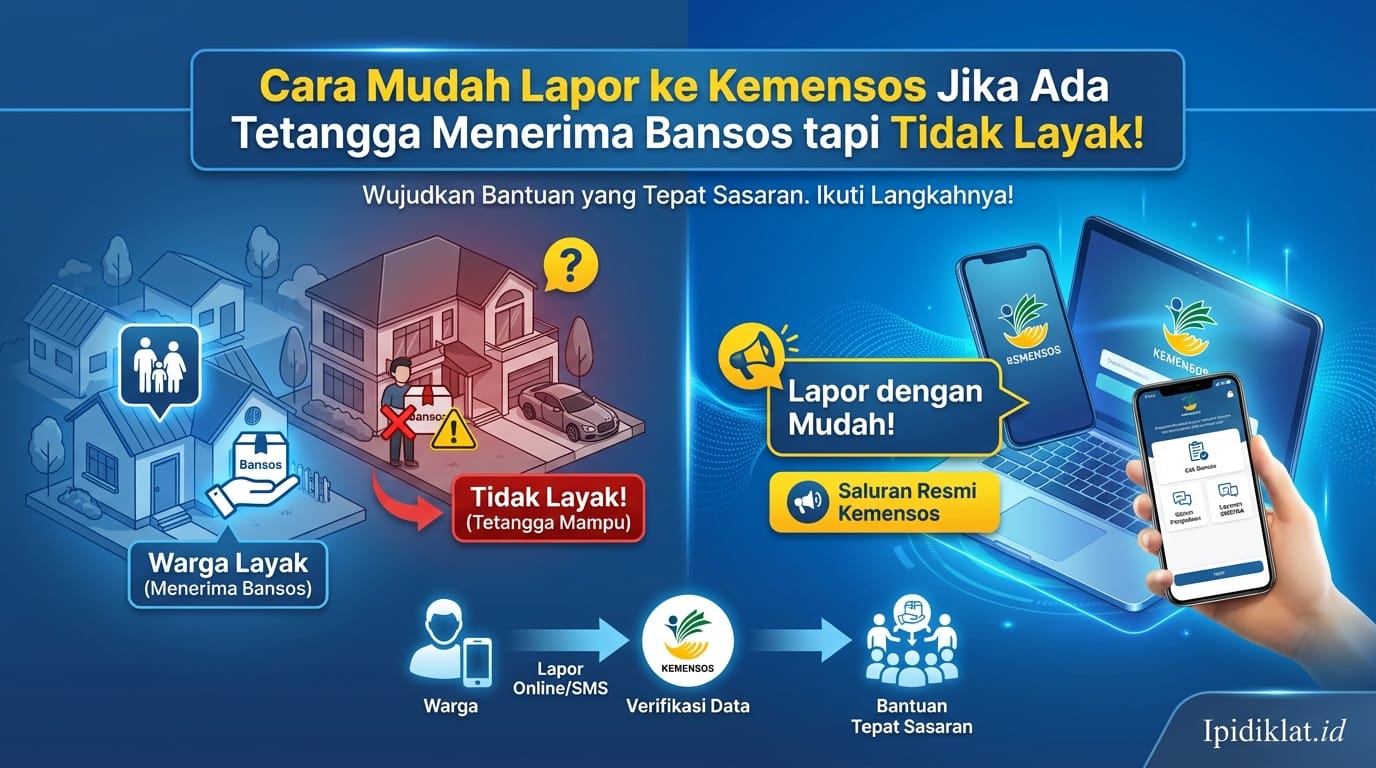 Cara Mudah Lapor ke Kemensos Jika Ada Tetangga Menerima Bansos tapi Tidak Layak!