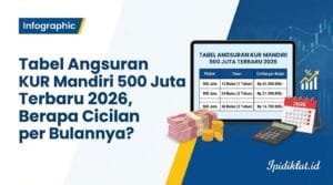 Tabel Angsuran KUR Mandiri 500 Juta Terbaru 2026, Berapa Cicilan per Bulannya?