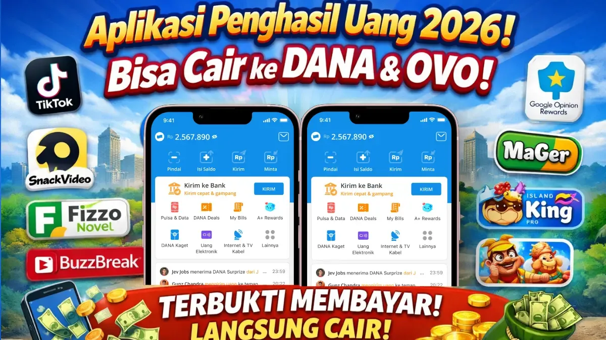 Aplikasi penghasil uang terbaru 2026 yang terbukti cuan