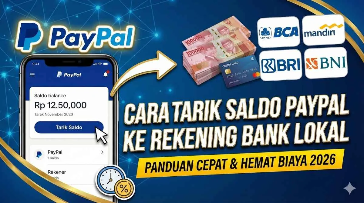 Cara Tarik PayPal ke Rekening Bank Terbaru 2026