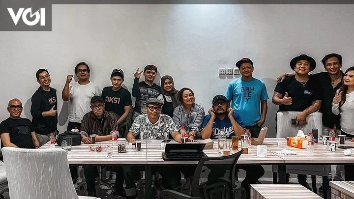 Kesejahteraan pencipta lagu jadi sorotan Piyu dan rekan musisi di kantor HAM