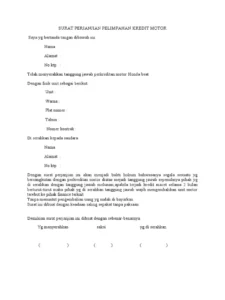 Melunasi Kredit Motor Setelah Debitur Meninggal Dunia 2026