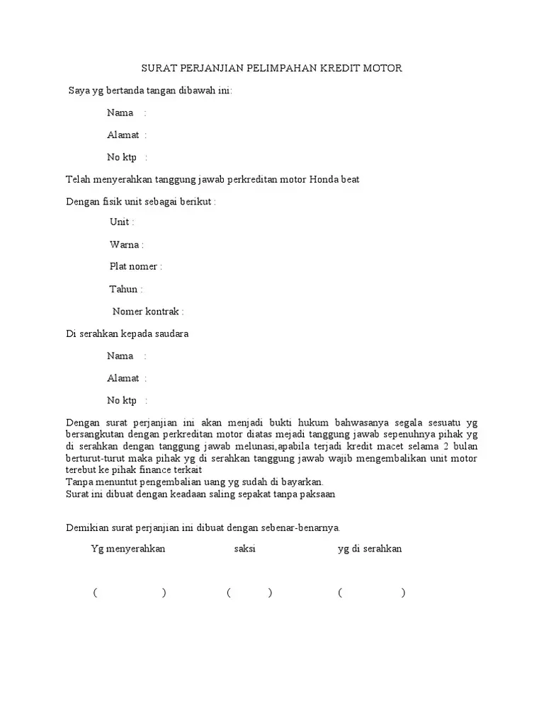 Melunasi Kredit Motor Setelah Debitur Meninggal Dunia 2026