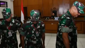Pembunuhan berencana terhadap Kacab Bank, 3 Prajurit TNI Didakwa