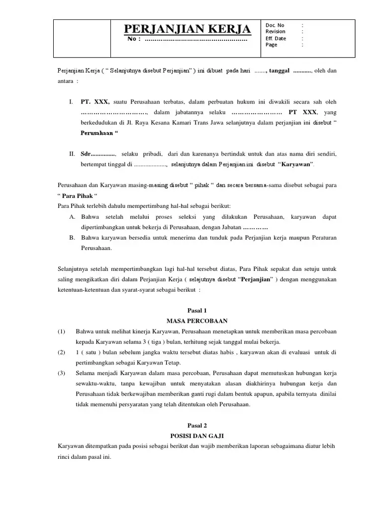 PKWT PKWTT: Panduan Lengkap Kontrak Kerja Terbaru 2026