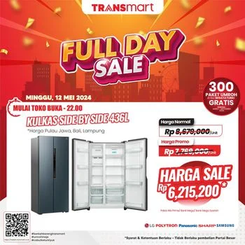 Promo AC Kulkas 2026: Transmart Full Day Sale, Diskon Gede!