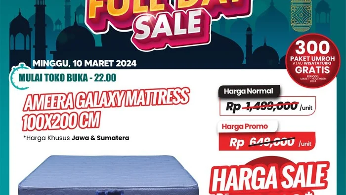 Promo Kasur Murah - Diskon Gede Transmart Full Day Sale 2026